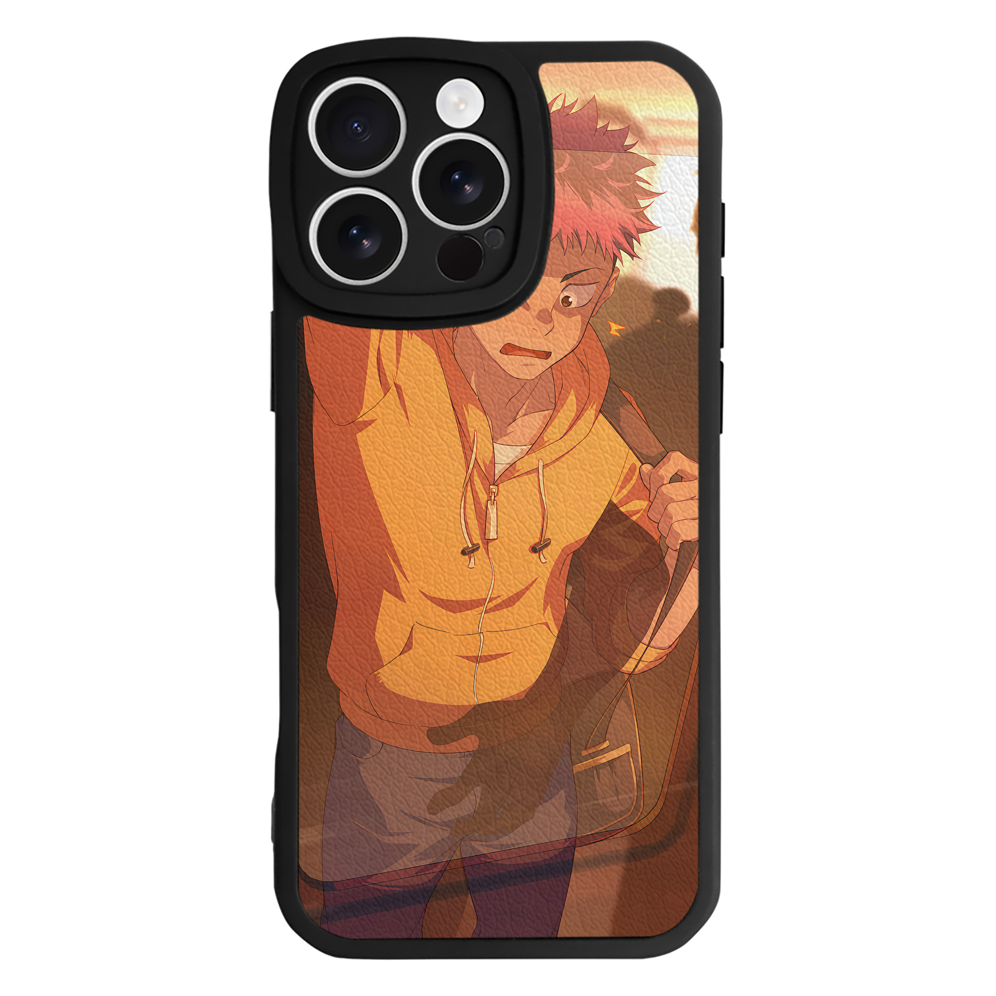 （画像用） 呪術廻戦 Jujutsu Kaisen 【iPhone 16シリーズ対応】シリコンスマホケース（レザー調） 材質：シリコン